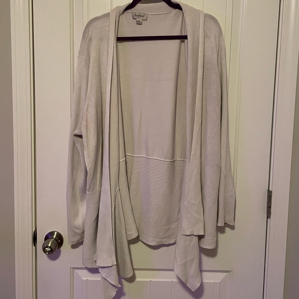 White cardigan